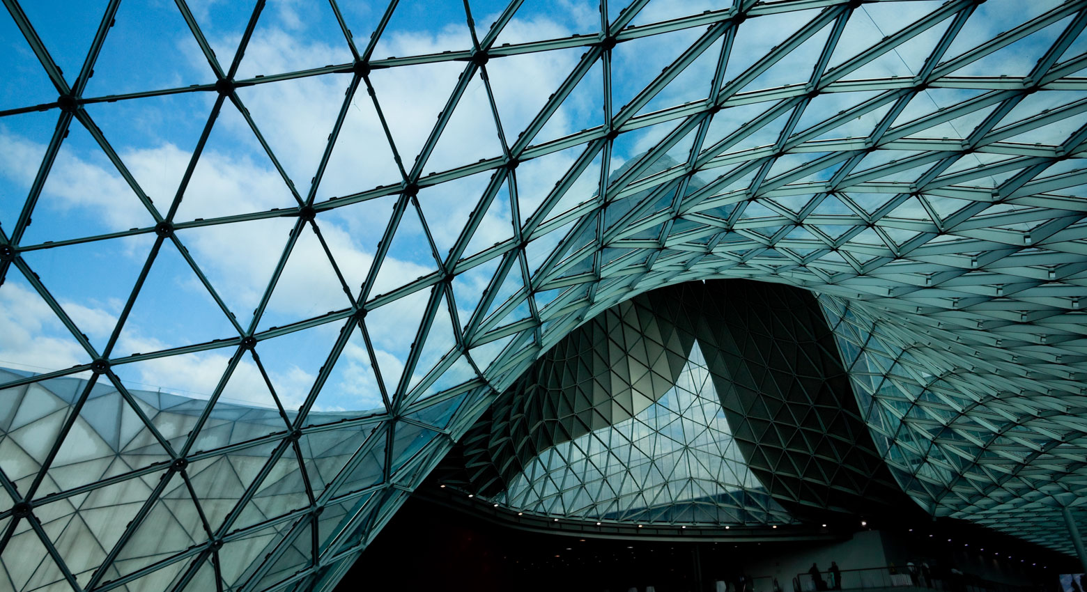 Architectural structure with sky 