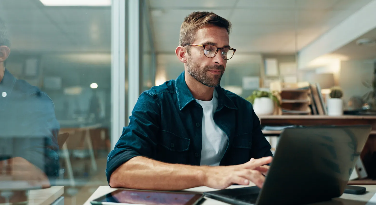 Man with laptop