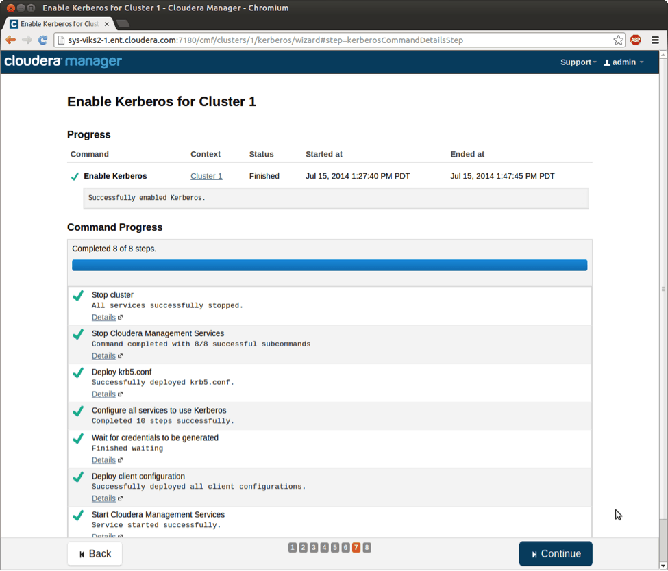 The final workflow