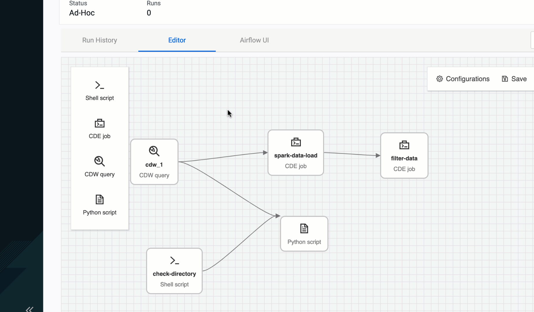 Figure 2: Creating dependencies with simple click & drag