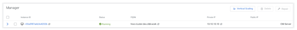 Cloudera Management Console