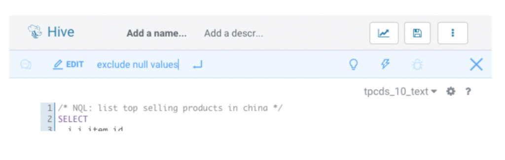 Modify active SQL statement