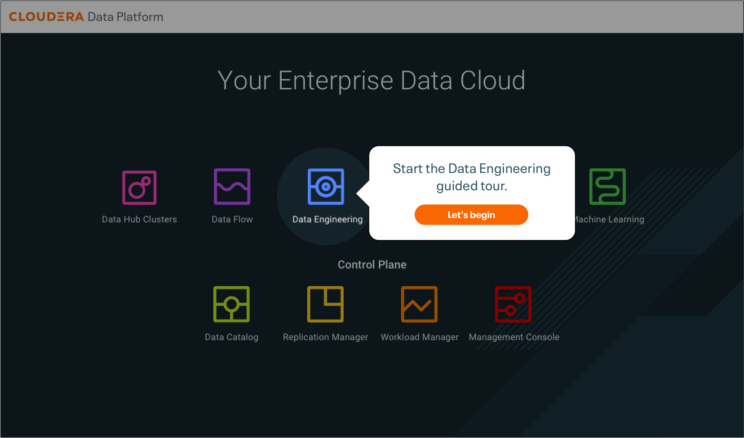 Take the guided tour of Data Engineering