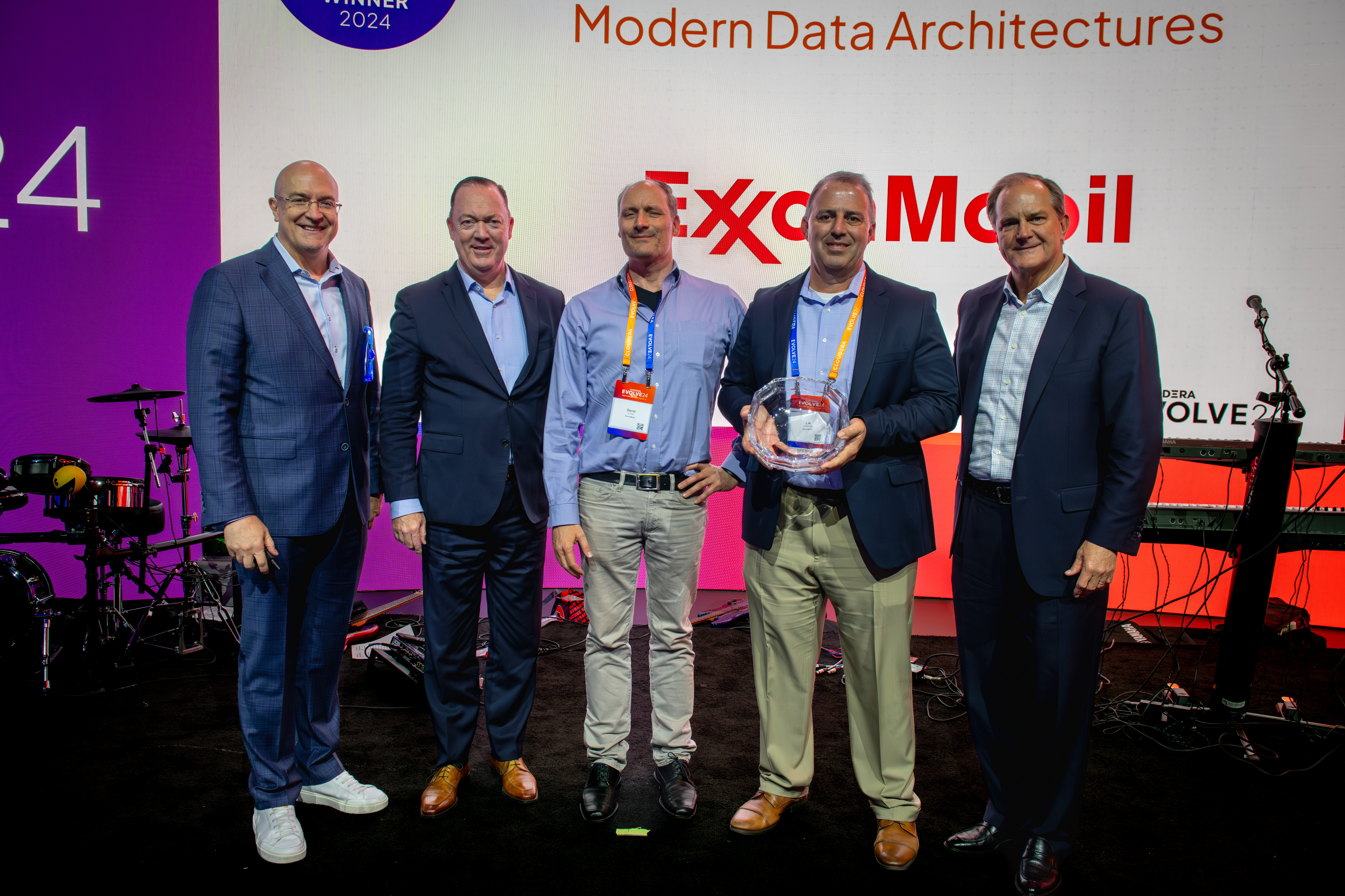 Winners of the Data Impact award ExxonMobil