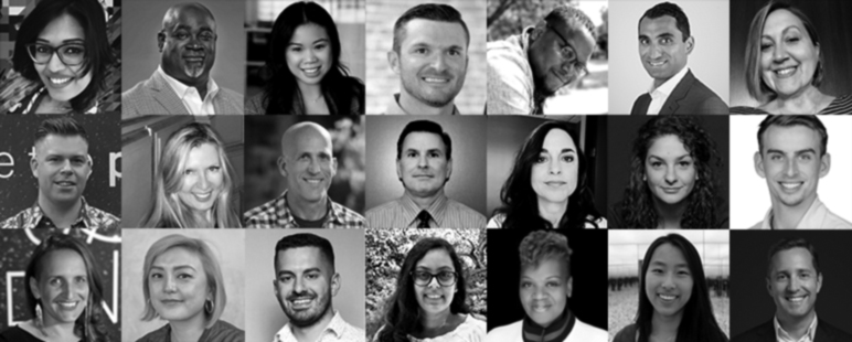 A collage image of the members of the Employee Resource Group (ERG) Advisory Board