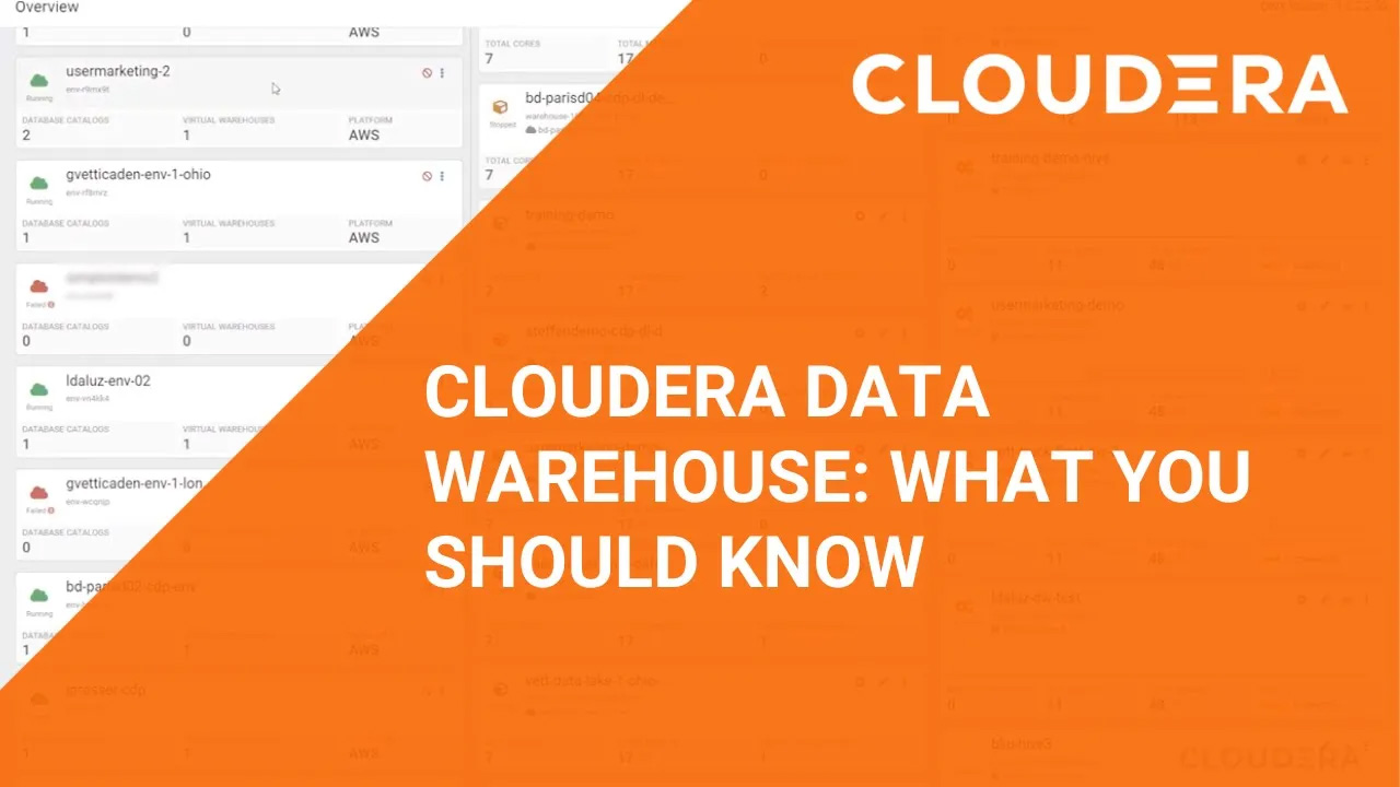 Cloudera Data Warehouse: Self-Service Analytics Tool | Cloudera