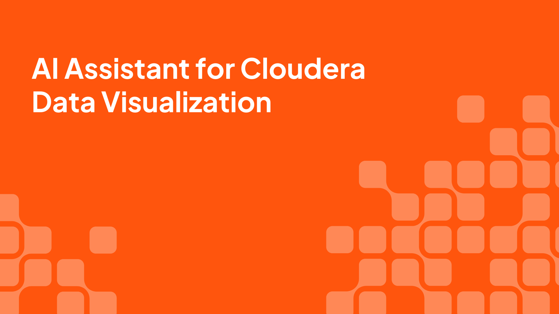 AI Assistant for Cloudera Data Visualization video thumbnail