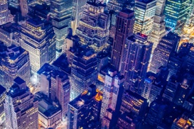 Thumbnail of city scape from overhead looking downwards