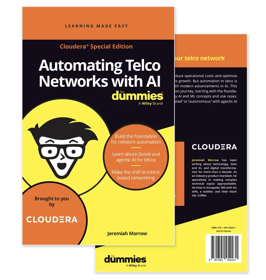 automating telco networks with AI for dummies ebook thumbnail