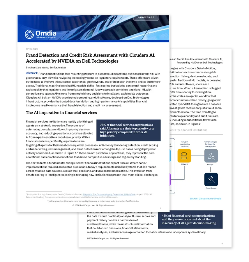 Fraud detection and credit risk assessment with Cloudera AI preview