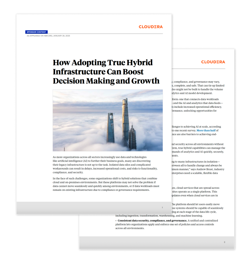 How Adopting True Hybrid Infrastructure Can Boost Decision Making and Growth