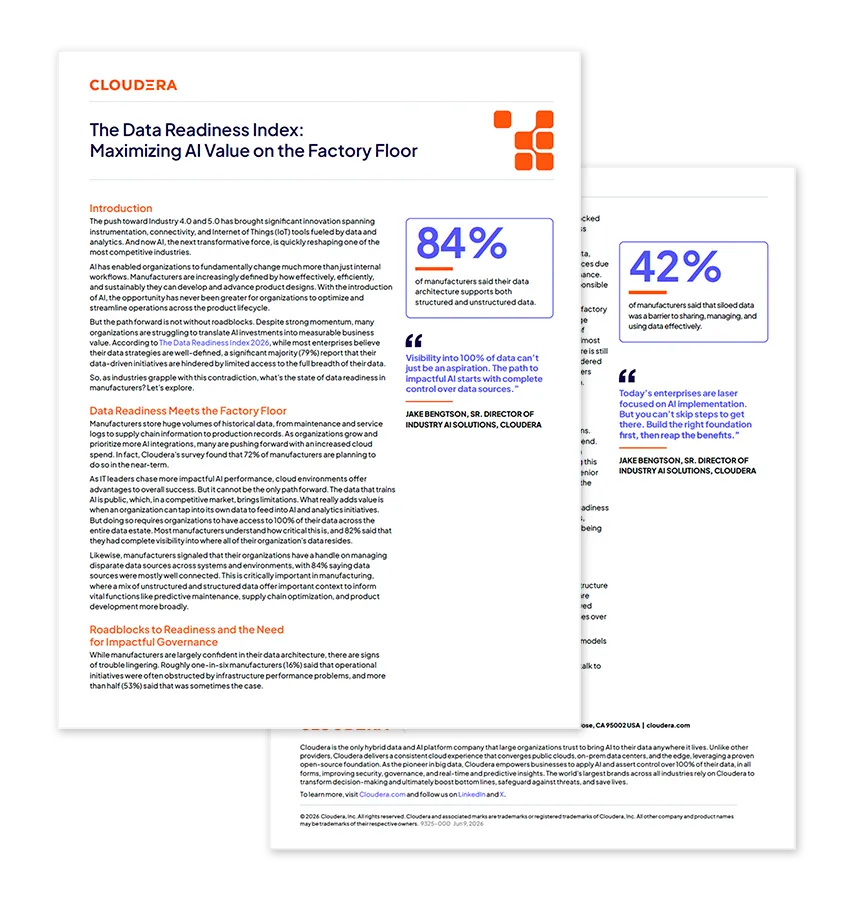 The Data Readiness Index: Maximizing AI Value on the Factory Floor