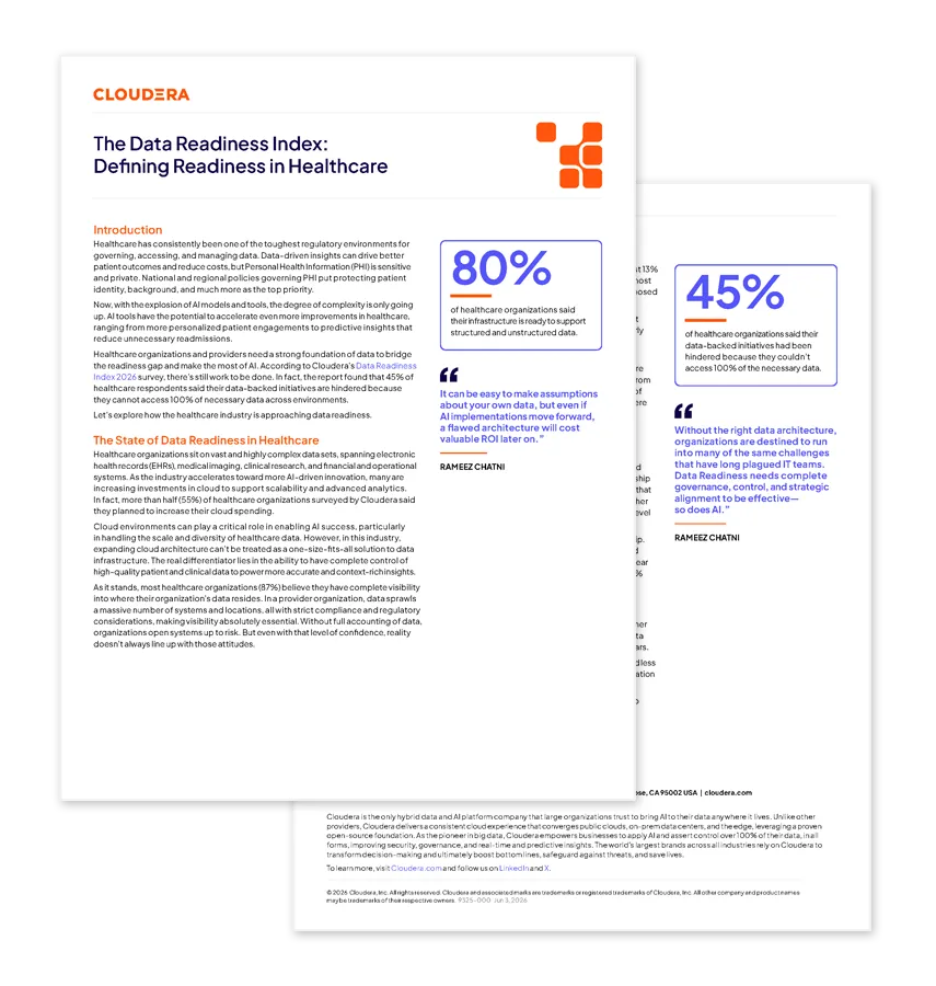 The Data Readiness Index: Defining Readiness in Healthcare