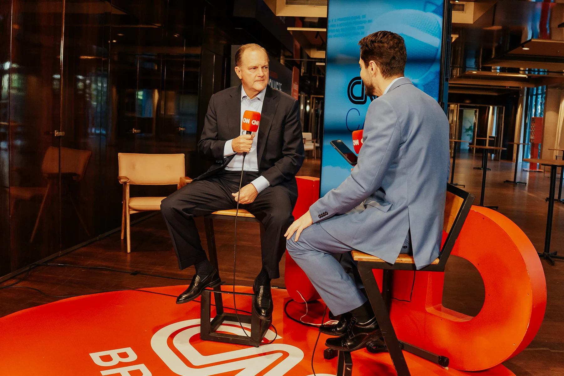 Charles Sansbury in an interview at Evolve with CNN Brazil.