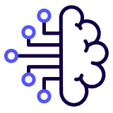 machine learning data service icon