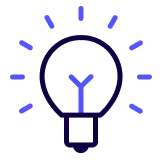Lightbulb icon representing innovation