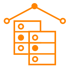 Data lakehouse icon