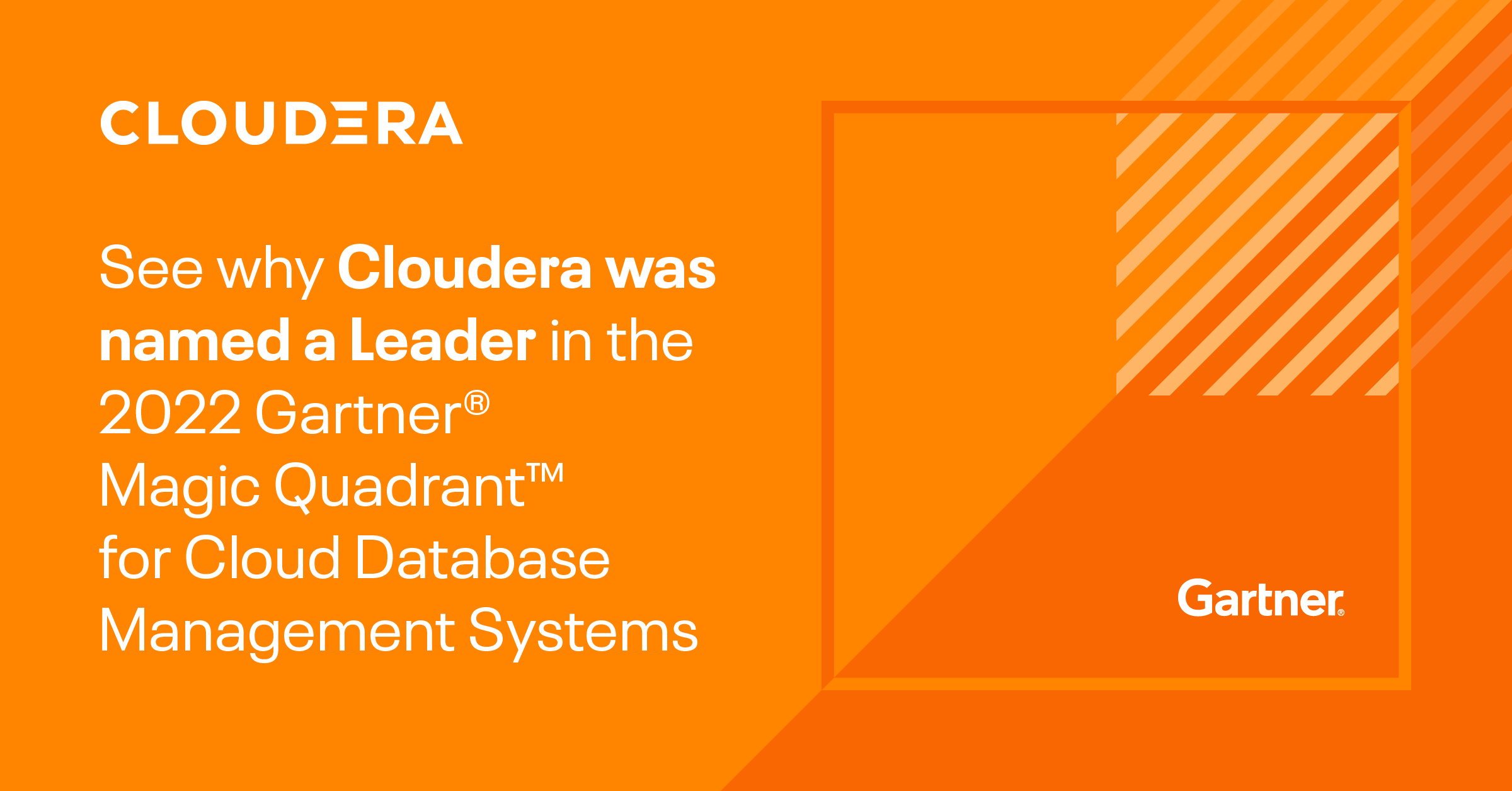 2022 Gartner® Magic Quadrant™ for Cloud Database Management Systems