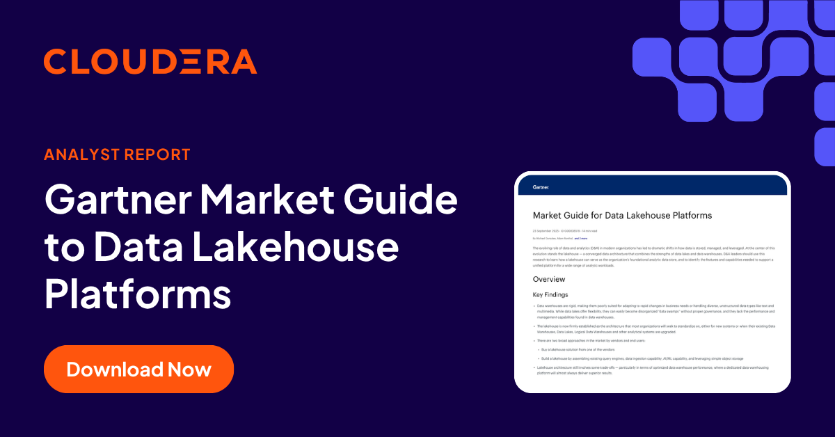 Gartner Market Guide for Data Lakehouse Platforms