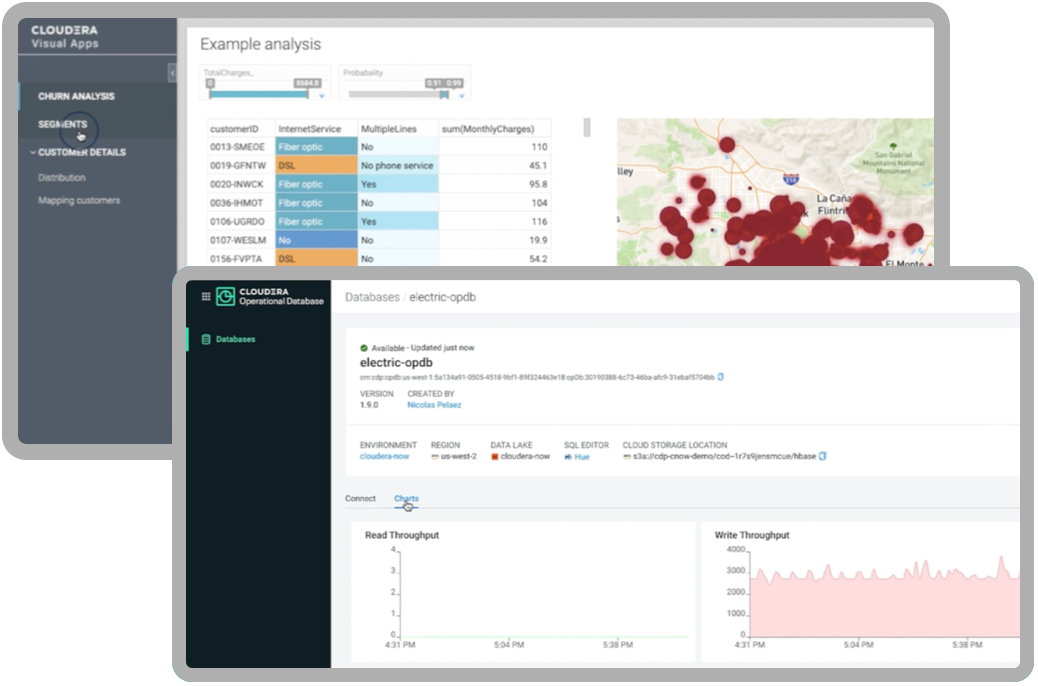 Operational Database & Visualization screenshots