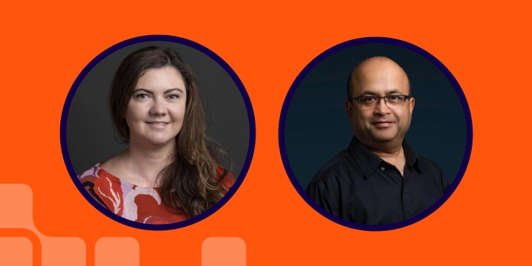 Webinar speakers Juno Schaser & Subrata Nandi.