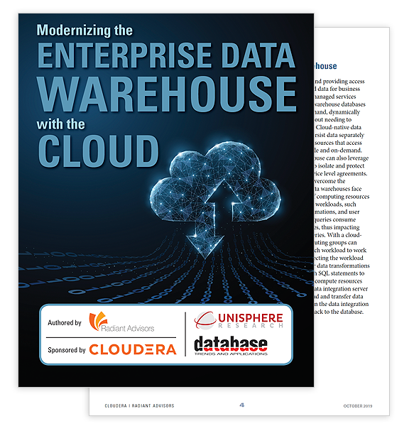 Modernizing the Enterprise Data Warehouse with the Cloud