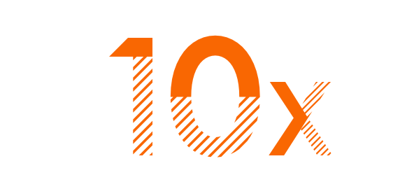 10x