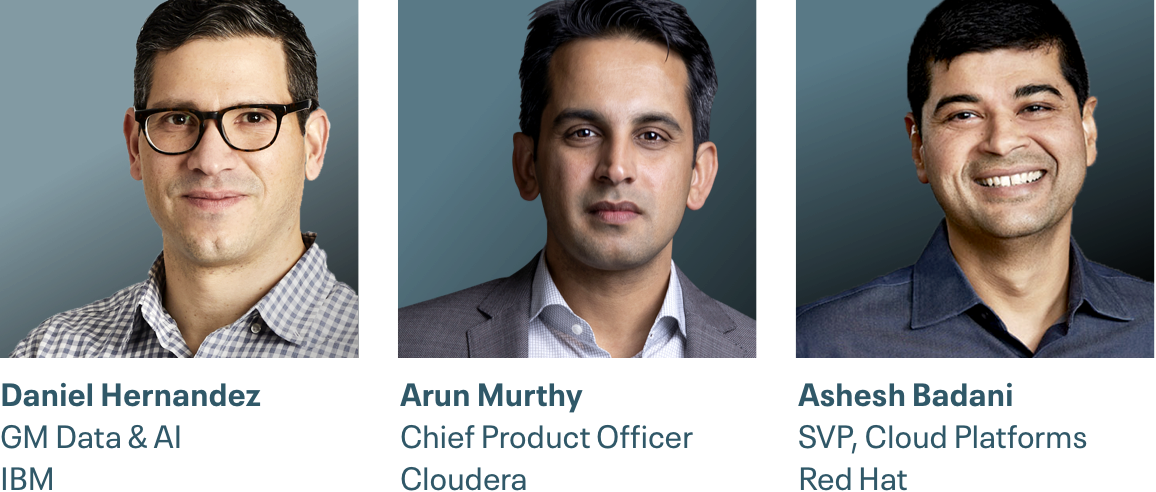 IBM and Cloudera speakers