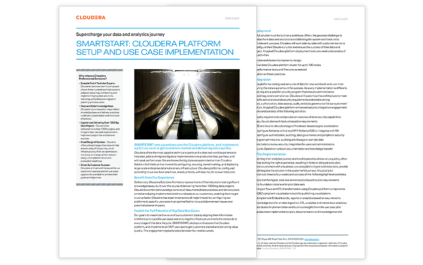 SMARTSTART: Cloudera Platform Setup and Use Case Implementation