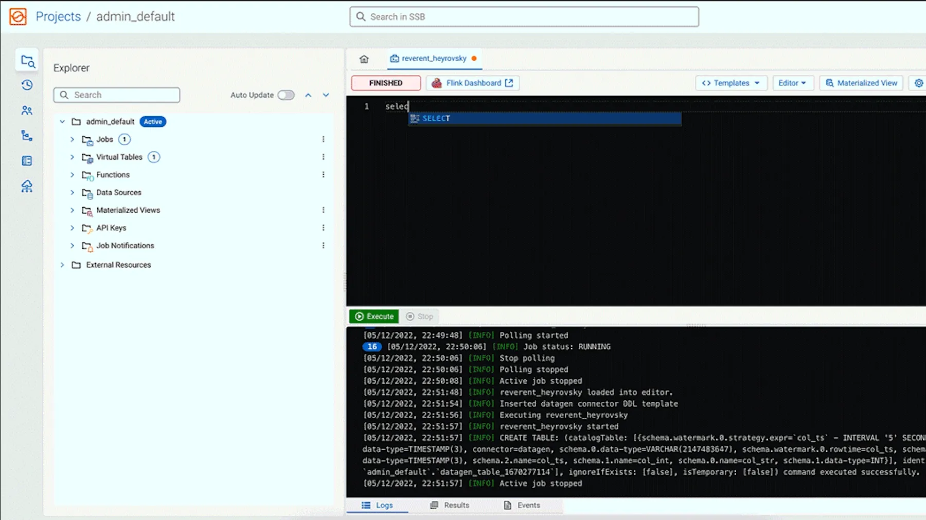 SQL Streambuilder product screenshot