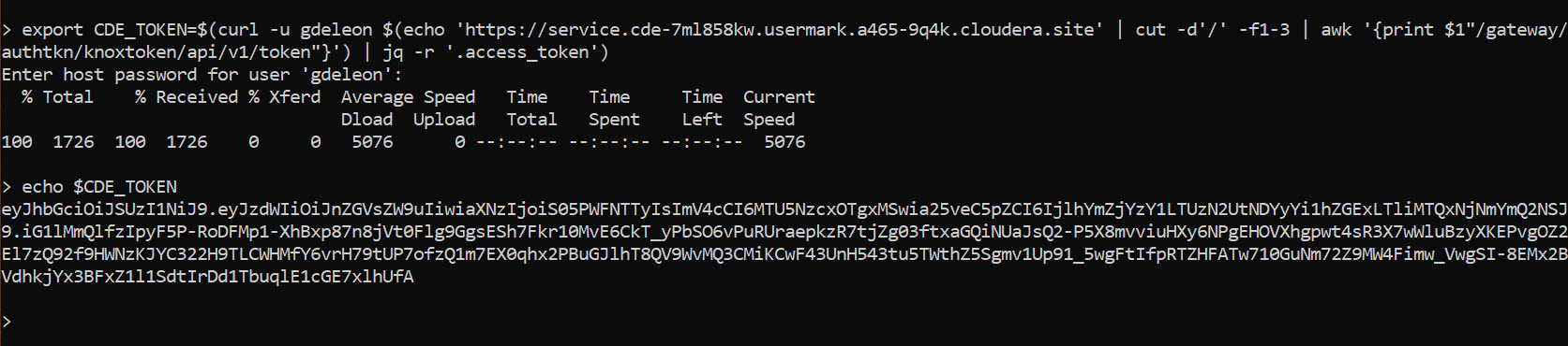 output-cde-acess-token-defined