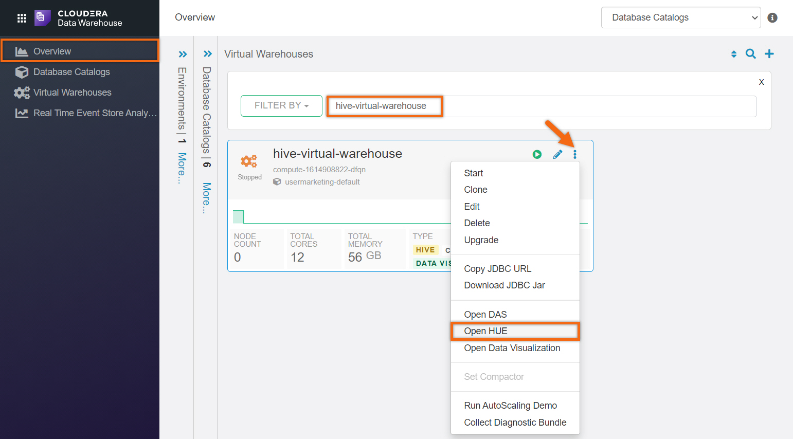 virtual-warehouse-openhue virtual-warehouse-openhue