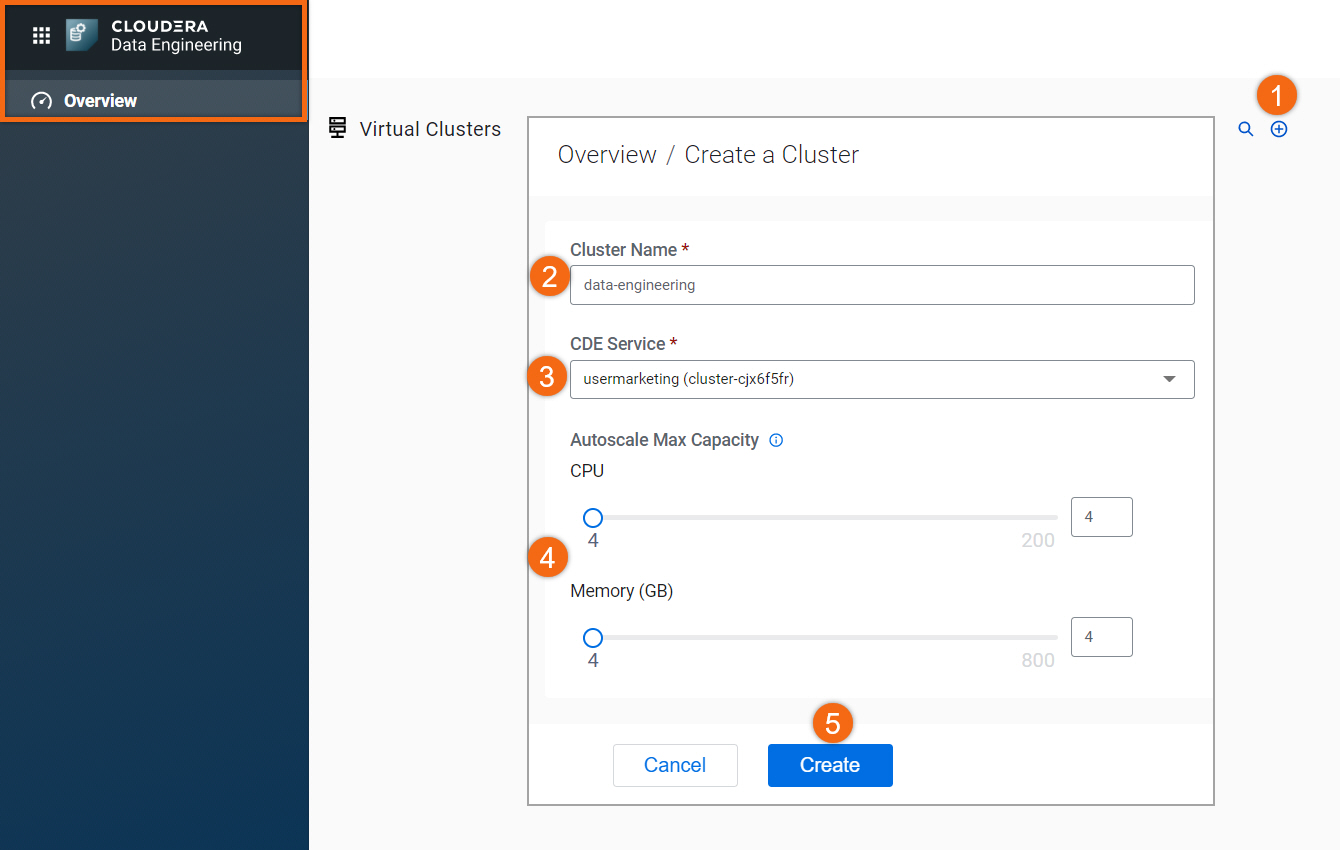 cde-create-cluster cde-create-cluster